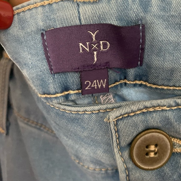 NYDJ Womens Claire Denim Trousers Size 24W(W-7) - Picture 7 of 10